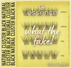 essence K&uuml;nstliche Wimpern What The Fake! 06 Natural Cluster Black