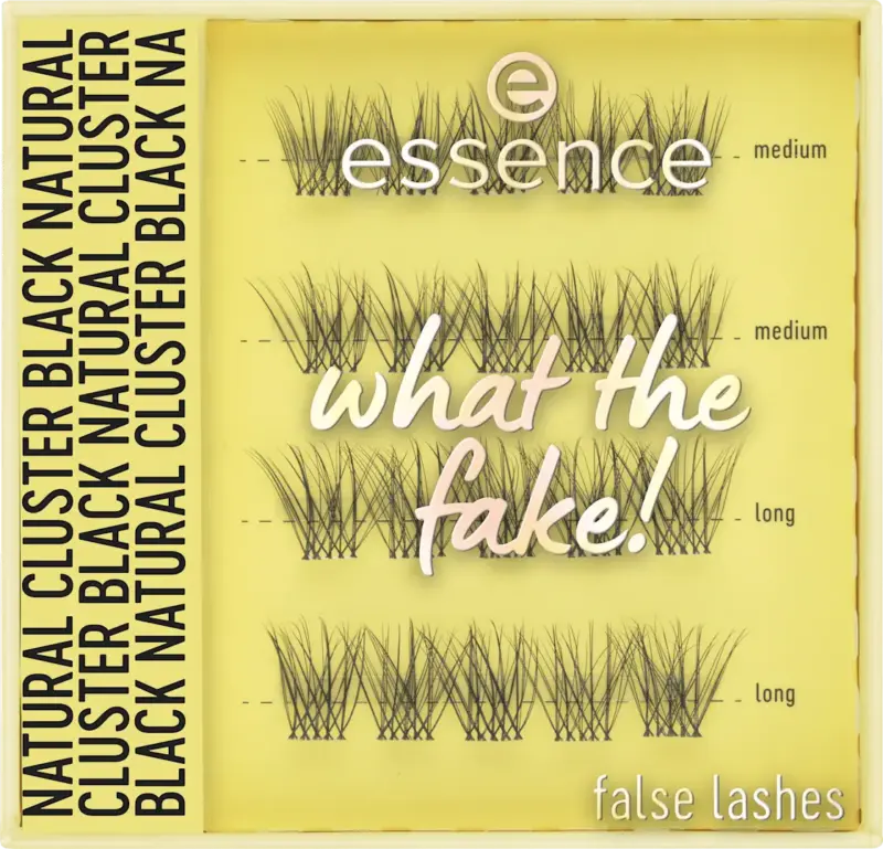 essence K&uuml;nstliche Wimpern What The Fake! 06 Natural Cluster Black