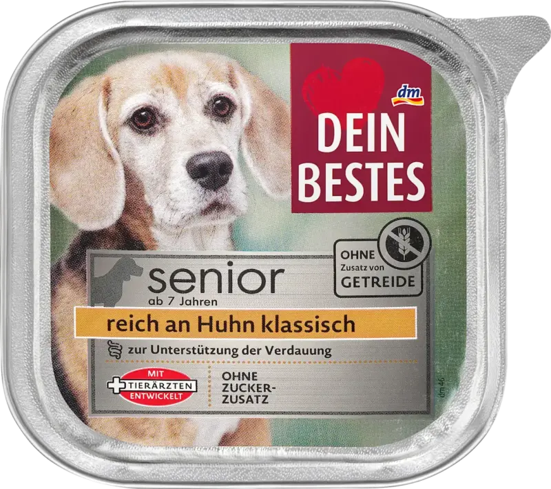 Dein Bestes Nassfutter Hund senior reich an Huhn klassisch