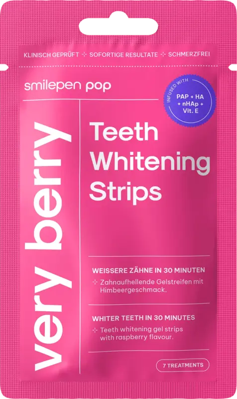 smilepen pop Bleaching Teeth Whitening Strips Very Berry