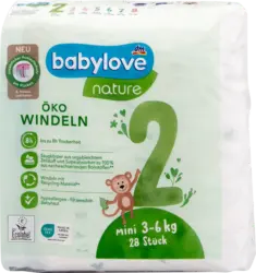 babylove nature Windeln &Ouml;ko Gr. 2 Mini (3-6 kg)
