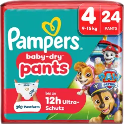 Pampers Baby Pants Baby Dry Paw Patrol Gr. 4 (9-15 kg)