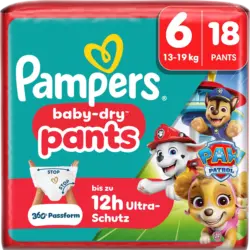 Pampers Baby Pants Baby Dry Paw Patrol Gr. 6 (13-19 kg)