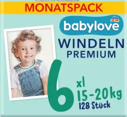 babylove Windeln Premium Gr. 6 XL (15-20 kg) Monatspack
