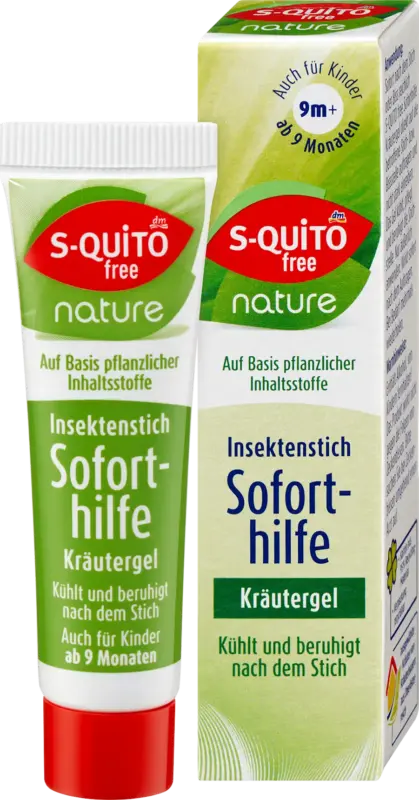 S-QUiTO free Insektenstichgel Soforthilfe Kr&auml;uter