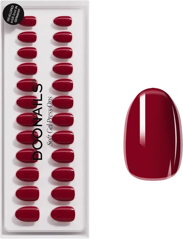 Doonails K&uuml;nstliche N&auml;gel Press Ons Short Round Love Paris
