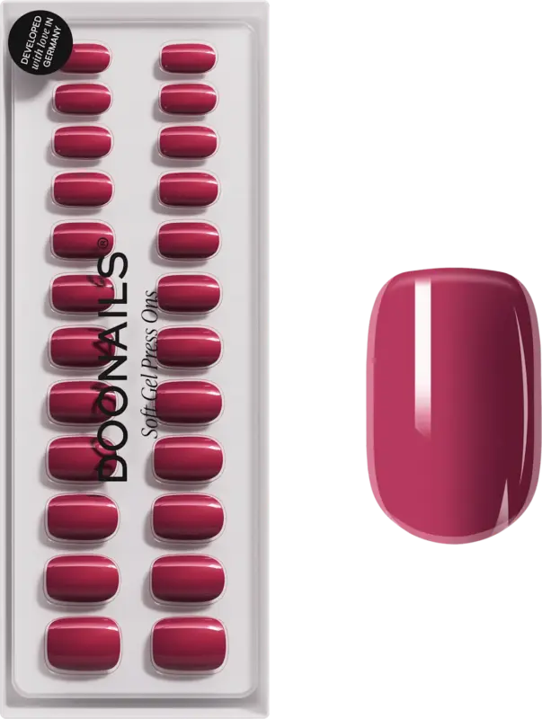 Doonails K&uuml;nstliche N&auml;gel Press Ons Short Square Bubblegum