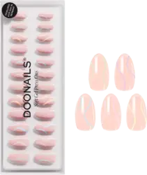 Doonails K&uuml;nstliche N&auml;gel Press Ons Short Almond Pastel Swirl