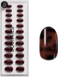 Doonails K&uuml;nstliche N&auml;gel Press Ons Medium Round Mosaic Amber