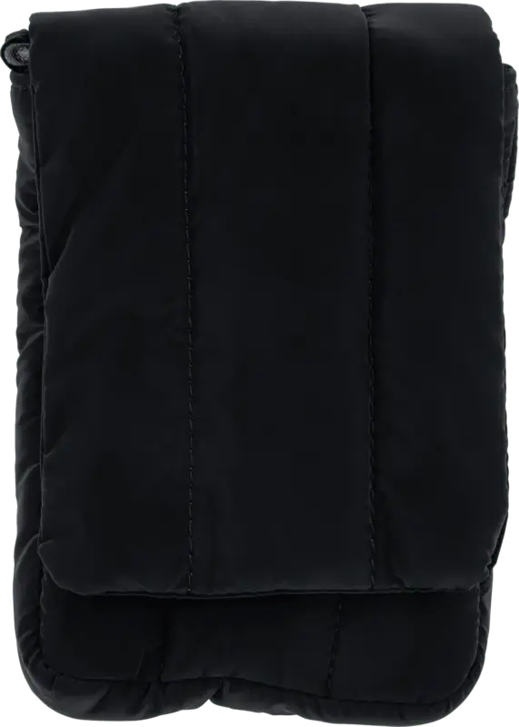 PURSET Umh&auml;ngetasche klein schwarz gesteppt