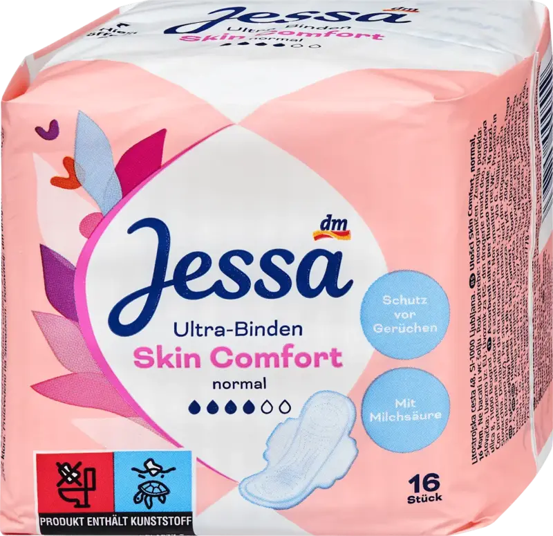Jessa Ultra -Binden Skin Comfort Normal mit Fl&uuml;gel