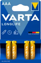 Varta Batterien AAA Longlife Alkaline
