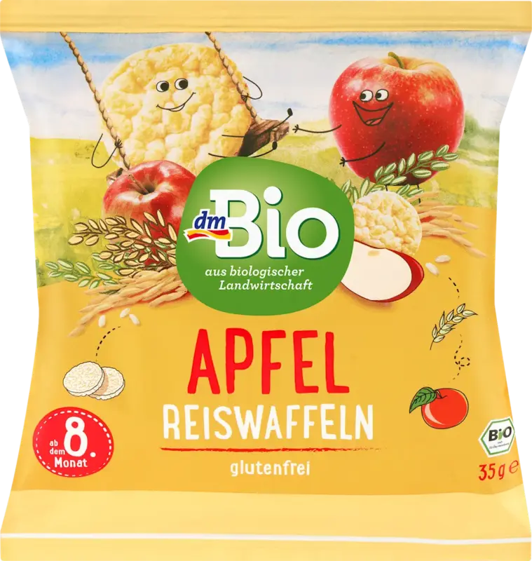 dmBio Babysnack Reiswaffeln Apfel ab dem 8. Monat