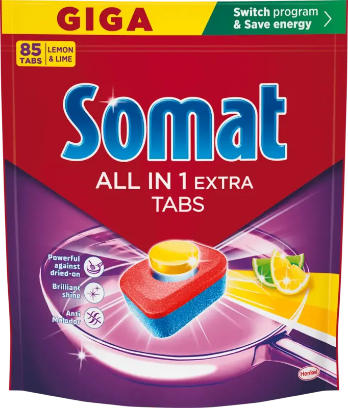 Somat Geschirrsp&uuml;l-Tabs All in 1 Extra Zitrone & Limette Giga