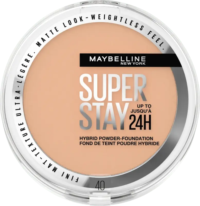 MAYBELLINE NEW YORK Foundation Puder Hybrid 40 Super Stay