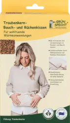 Gr&uuml;nspecht Traubenkern-Bauch- und R&uuml;ckenkissen