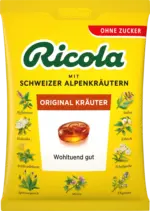 dm drogerie markt Ricola Bonbons Schweizer Alpenkr&auml;uter Original Kr&auml;uter zuckerfrei