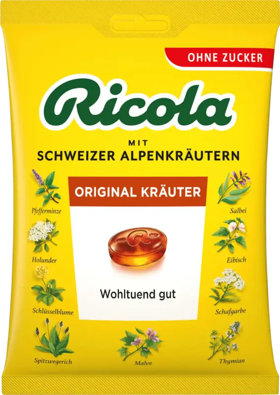 Ricola Bonbons Schweizer Alpenkr&auml;uter Original Kr&auml;uter zuckerfrei