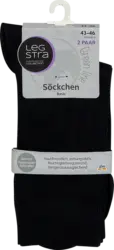Legstra S&ouml;ckchen Basic schwarz, Gr. 43-46 (2 Paar)