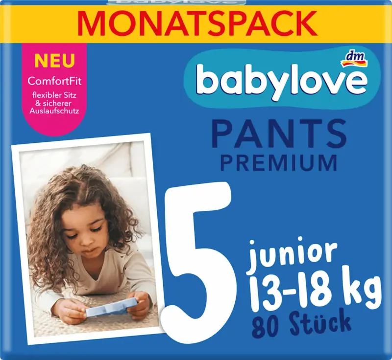 babylove Baby Pants Premium Gr. 5 Junior (13-20 kg) Monatspack