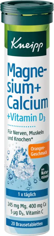Kneipp Brausetabletten Magnesium + Calcium + Vitamin D3 Orangengeschmack