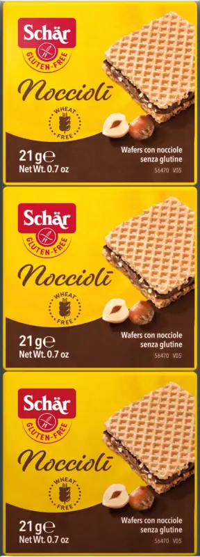 Sch&auml;r Waffeln Noccioli mit Haselnusscreme Glutenfrei