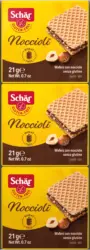 Sch&auml;r Waffeln Noccioli mit Haselnusscreme Glutenfrei