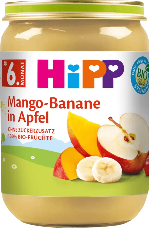 HiPP Fr&uuml;chte Mango-Banane in Apfel ab 6. Monat