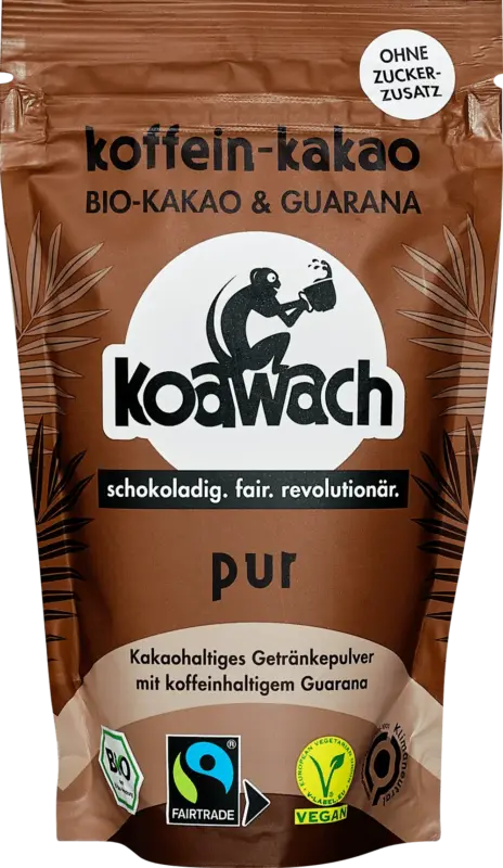 koawach Kakaopulver Bio Koffein-Kakao & Guarana pur