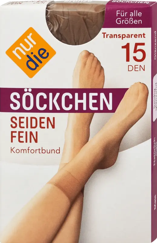 nur die S&ouml;ckchen Seidenfein bronze 15 DEN One Size (1 Paar)