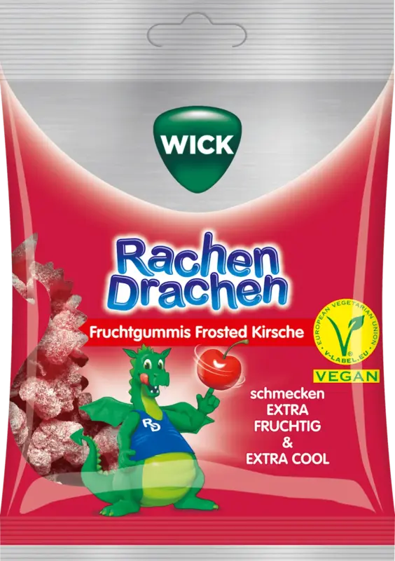 WICK Fruchtgummi Rachen Drachen Frosted Kirsche