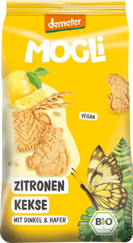 MOGLi Kinderkekse Zitrone mit Dinkel und Hafer