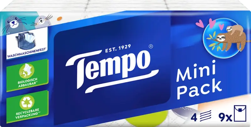 Tempo Taschent&uuml;cher 4-lagig Mini