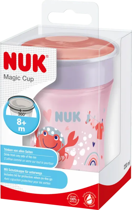 NUK Trinklernbecher Magic Cup rosa 8+ Monate 230 ml