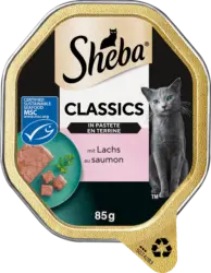 Sheba Nassfutter Katze Classics Pastete mit Lachs