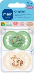 mam Schnuller Original Pure gr&uuml;n/beige 16+ Monate