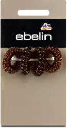 ebelin Spiral Haargummis klein braun