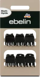 ebelin Kleine Haarklammern schwarz