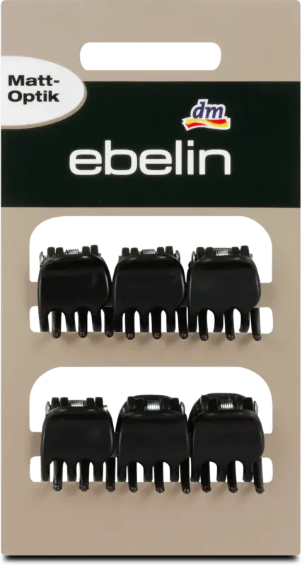 ebelin Kleine Haarklammern schwarz
