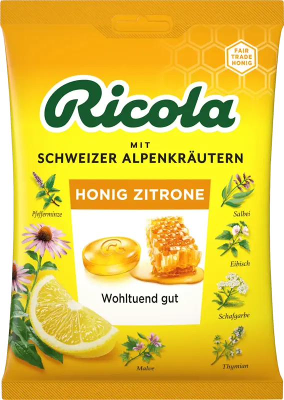 Ricola Bonbons Schweizer Alpenkr&auml;uter Honig Zitrone