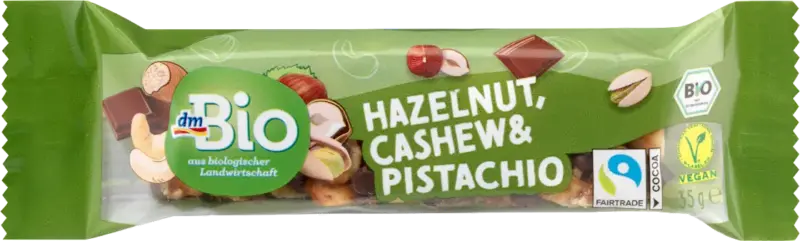 dmBio Nussriegel Hazelnut, Cashew & Pistachio