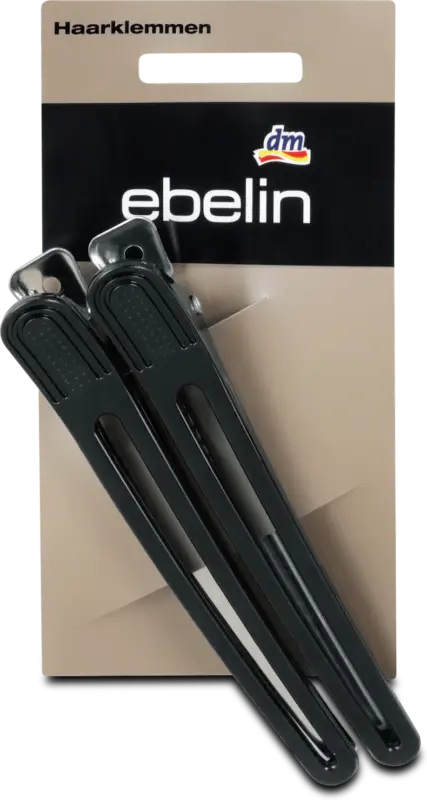 ebelin Fris&ouml;rhaarklemmen Schwarz