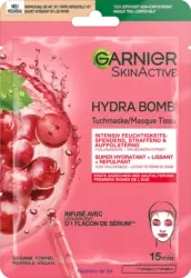 Garnier Skin Active Tuchmaske Hydra Bomb Hyalurons&auml;ure + Traubenkern-Extrakt
