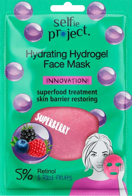 Selfie Project Tuchmaske Hydrating Hydrogel Superberry