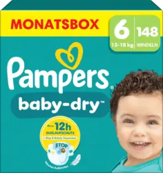 Pampers Windeln Baby Dry Gr. 6 XL (13-18 kg) Monatsbox