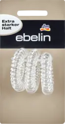 ebelin Spiral-Haargummis starker Halt transparent