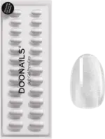 dm drogerie markt Doonails K&uuml;nstliche N&auml;gel Press Ons Short Round White Cateye