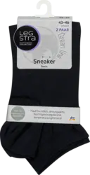 Legstra Sneaker Basic Socken schwarz, Gr. 43-46 (2 Paar)