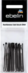 ebelin Haarklemmen schwarz Anti-Rutsch-Effekt