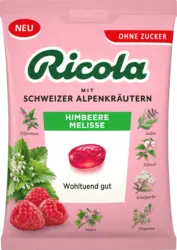 Ricola Bonbons Schweizer Alpenkr&auml;uter Himbeere Melisse zuckerfrei